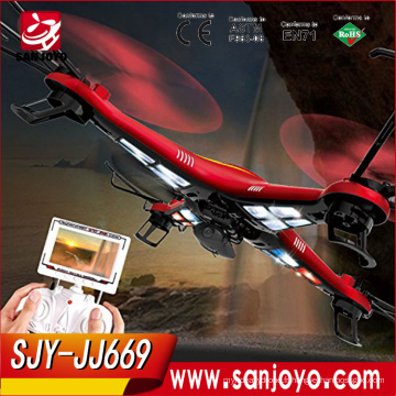 Meilleur drone à vendre JJ669 4ch Quadcopter avec 2MP caméra 3D LED lumière UAV avion aérien jouet supprimer contrôle avion jouet pour Ki